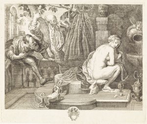Susanna ve Yaşlılar by Philippe Lambert Joseph Spruyt