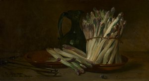 Kuşkonmaz ile Natürmort, c. 1880.