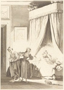 Üç dedikodunun bahsi: Hizmetçi by Philippe Triere and Antoine Jean Duclos after Jean Honoré Fragonard