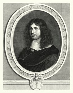 Jean-Baptiste Colbert, Fransız devlet adamı (gravür) by Philippe de (after) Champaigne