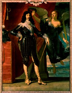 Louis XIII - Zafer tarafından taç giyme töreninin portresi by Philippe de Champaigne