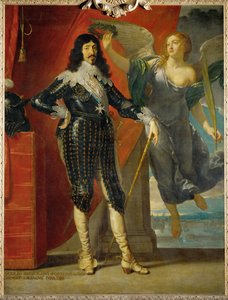 Louis XIII zaferle taçlandırıldı... by Philippe de Champaigne