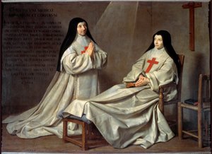 Port Royal: Anne Catherine Agnes Arnauld ve Rahibe Catherine de Sainte Suzanne'nin Portresi (Tuval üzerine yağlı boya by Philippe de Champaigne