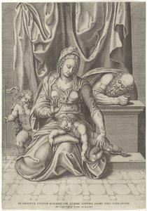 Vaftizci Yahya ile Kutsal Aile by Philippe de Soye
