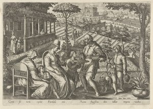 Jacht op de grasmus Jachttaferelen (dizi başlığı) Her türlü avlanma, avlanma ve balık avlamanın yapıldığı (dizi başlığı) by Philips Galle