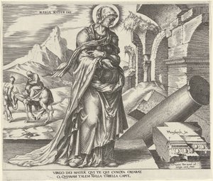 Maria Maria Mater Dei (nesne üzerindeki başlık) Eski ve Yeni Ahit