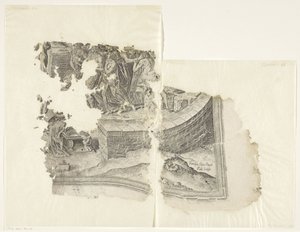 Cebes Tabula Cebetis Carta Vitae'nin sahnesinin sağ alt köşesi (orijinal başlık) by Philips Galle