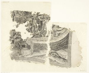 Cebes Tabula Cebetis Carta Vitae'nin sahnesinin sağ alt köşesi (orijinal başlık) by Philips Galle