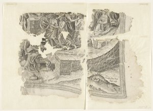 Cebes Tabula Cebetis Carta Vitae'nin sahnesinin sağ alt köşesi (orijinal başlık) by Philips Galle