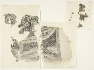 Cebes Tabula Cebetis Carta Vitae'nin sahnesinin sağ alt köşesi (orijinal başlık) by Philips Galle
