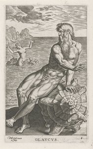 Zeegod Glaucus Glavcvs (nesne üzerindeki başlık) Rivier-en zeegoden (dizi adı) Marini