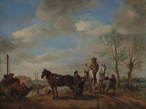 Atlı Bir Erkek ve Bir Kadın, yak. 1653-54.