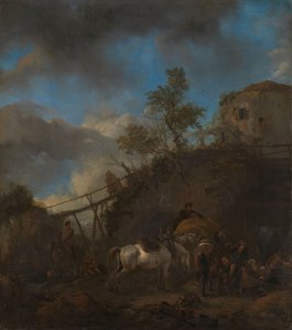 Atı nallayan demirci by Philips Wouwerman