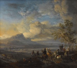 Şahin Avı by Philips Wouwerman