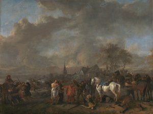 Köylülerin Zaferi by Philips Wouwerman