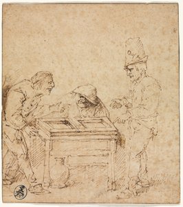 Tric-Trac Oyuncular, c. 1660. by Philips de Koninck