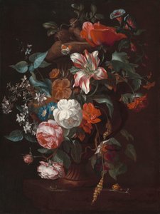 Vazoda Çiçekler, c. 1700. by Philips van Couwenbergh