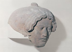 Bir kadının başı, bir lahit parçası by Phoenician