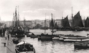 Barbican, Plymouth, Devon, 20. yüzyılın başlarında.