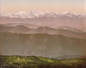 Darjeeling. Kinchinjunga ve Kutcherry Tepesi