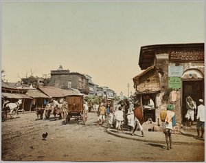 Hindistan. Kalküta. Yukarı Chitpore Yolu (A), Dr. Kurt Boeck tarafından çekilen fotoğraftan sonra