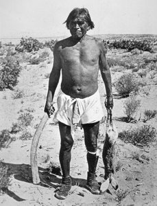 Hopi Avcısı (s/b fotoğraf) by Photographer American