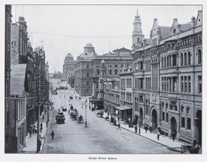 Bridge Street, Sidney (s/b fotoğraf) by Photographer Australian