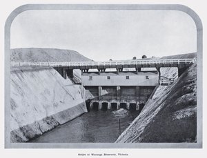 Waranga Rezervuarına çıkış, Victoria (s/b fotoğraf) by Photographer Australian