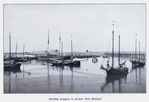 Pearling Luggers at Anchor, Port Hedland (s/b fotoğraf) by Photographer Australian