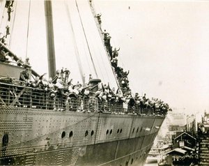 Mauretania, Sidney, Mayıs 1940 (s/b fotoğraf)