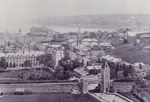 Kanada: Quebec Şehri (s/b fotoğraf)