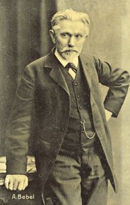 August Bebel, Alman sosyalist politikacı (s/b fotoğraf) by Photographer German