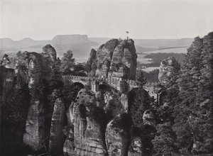 Bastei köprüsü (s/b fotoğraf) by Photographer German