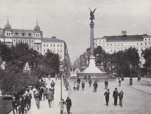 Belle-Alliance-Platz ve Friedrich-Strasse (s/b fotoğraf) by Photographer German