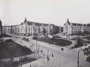Charlottenburg, Savigny-Platz (s/b fotoğraf) by Photographer German