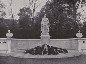 İmparator Friedrich III Anıtı (s / b fotoğraf) by Photographer German