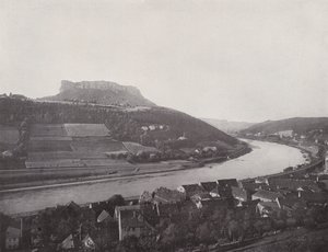 Lilienstein (s/b fotoğraf) by Photographer German