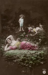 Nehir kıyısındaki aile (renkli fotoğraf) by Photographer German