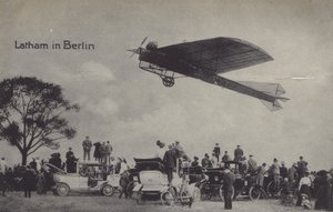 Fransız havacı Hubert Latham Berlin