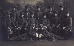 Alman ordusu askerleri grubu (s/b fotoğraf) by Photographer German