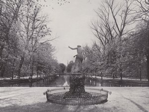 Ben Tiergarten, Goldfischteich (s/b fotoğraf) by Photographer German