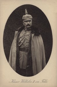 Alman Kaiser Wilhelm II askeri üniformalı (s/b fotoğraf) by Photographer German