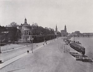 Royal Belvedere ve vapur iniş yeri (s/b fotoğraf) by Photographer German