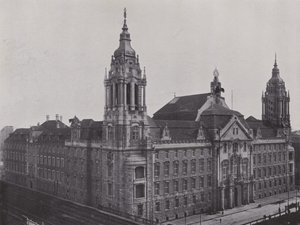 Neue Friedrich-Strasse Bölge Mahkemesi (s/b fotoğraf) by Photographer German