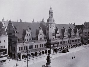 Leipzig: Eski Belediye Binası (s/b fotoğraf) by Photographer German