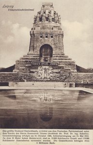 Uluslar Savaşı Anıtı (1813), Leipzig, Almanya (s/b fotoğraf) by Photographer German