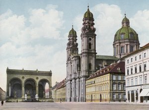 Münih/Münih: Theatinerkirche U Feldherrnhalle (fotoğraf) by Photographer German
