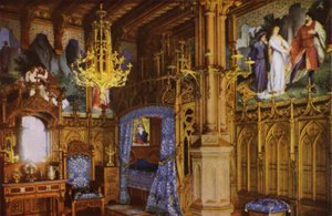 Neuschwanstein Şatosu: yatak odası (fotoğraf) by Photographer German
