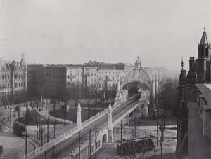 Nollendorfplatz, Station Der Hochbahn (s/b fotoğraf) by Photographer German
