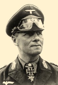 General Erwin Rommel'in portresi c.1942 (s/b fotoğraf)